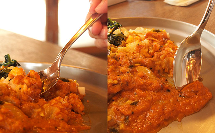 【頑張って送料無料！】燕三条製 至福のカレースプーン カレースプーンの最高峰。感動のすくいやすさと食べやすさ。カトラリーの聖地、燕の職人技でカレーの食感が見違えます！