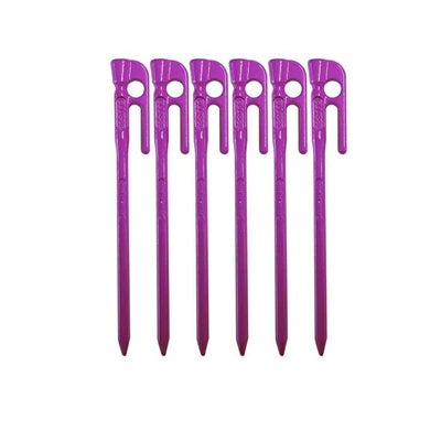 頑張って送料無料！】鍛造ペグ エリッゼステーク18cm 限定色 紫 粉体 