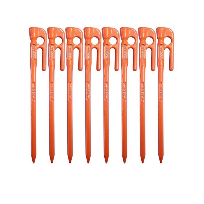 頑張って送料無料!】鍛造ペグ エリッゼステーク18cm 限定色 オレンジ 頑張って送料無料!】鍛造ペグ エリッゼステーク18cm 限定色 オレンジ