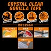 【ゴリラ】テープ クリスタルクリア 強力防水超耐久接着テープ 幅48mm×長さ8.2m×厚さ0.18mm