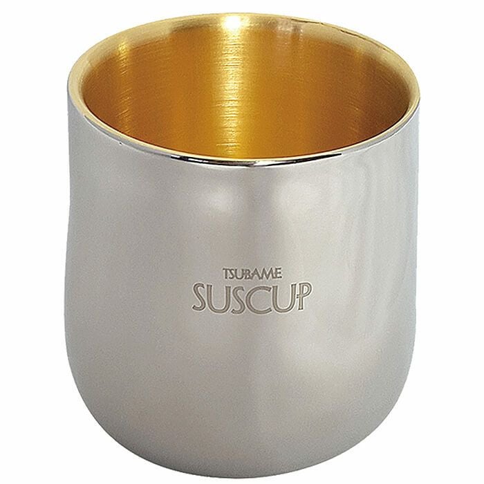 頑張って送料無料！】SUSCUP ファッションタンブラー 内面24金メッキ