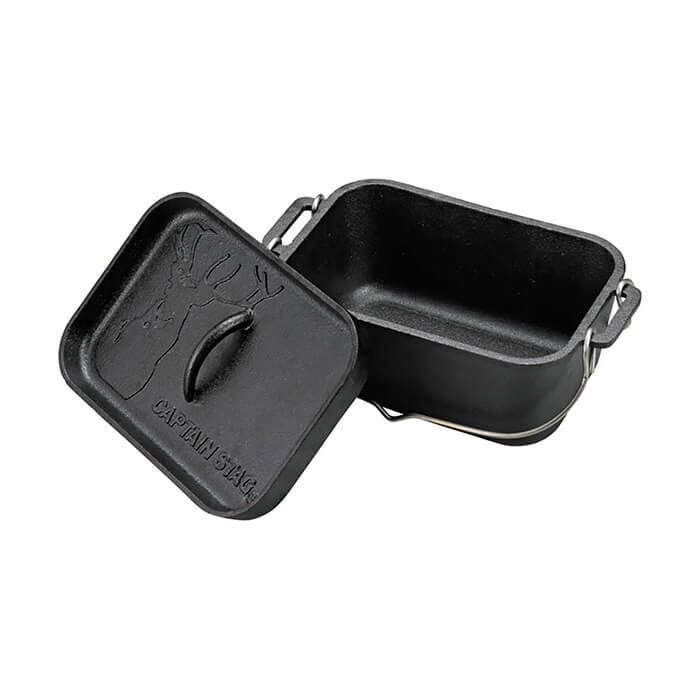 頑張って送料無料！】CAPTAIN STAG 角型ダッチオーブン［UG-3063