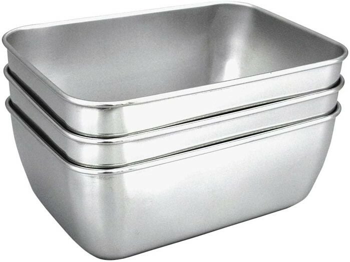 【業務用】6個セットステンレス角バッド 18-8ステンレス パンチ浅角バット 6枚取(481×337×H50) 業務用バット|穴