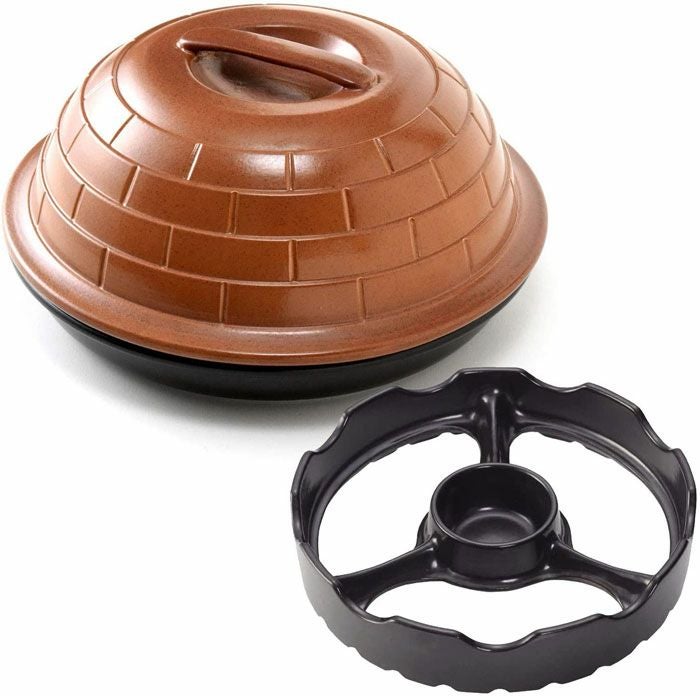 村の鍛冶屋オリジナルピザ窯26cm＋ガスコンロ用焼き台セット［MK