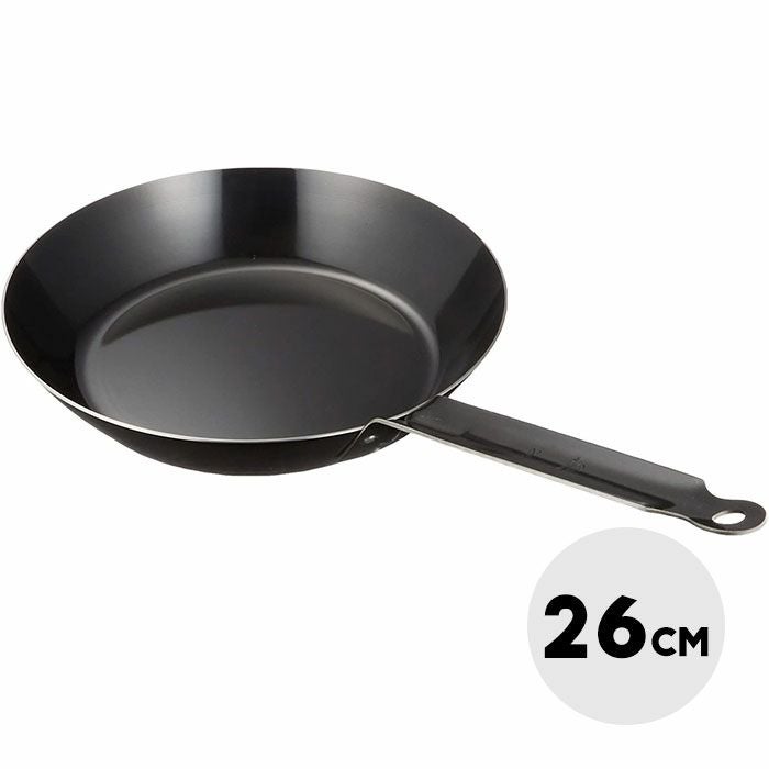 ★ 未使用 厚板 フライパン 業務用 鍋 IH対応 カンダ 鉄厚板フライパン 18cm［018136］Φ18cm×板厚1.6mm厚底だから