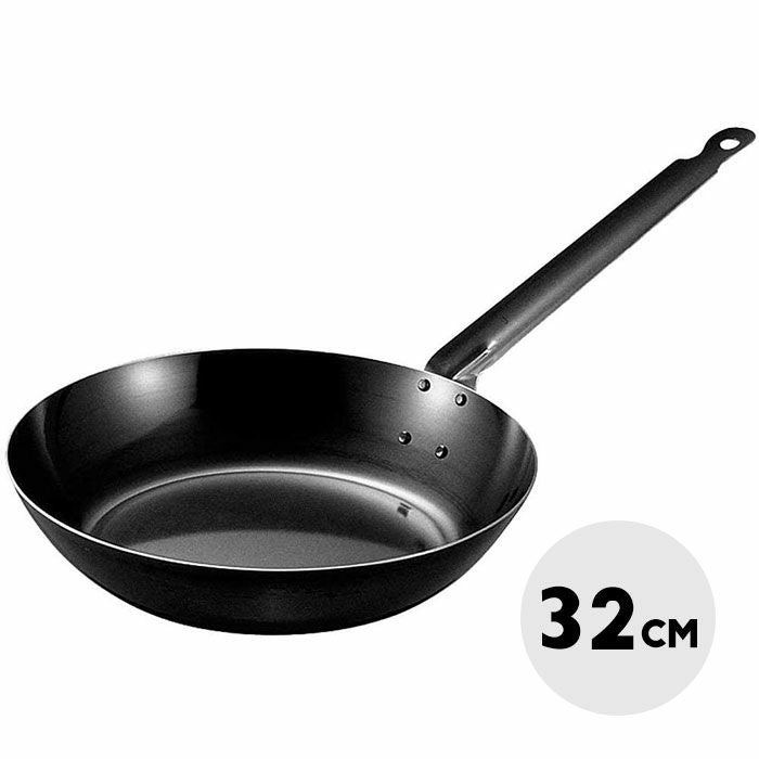 フルオーダーメイドの鉄フライパン 近藤製作所×村の鍛冶屋 鍛冶屋が叩いた鉄フライパン皿 深型 23cm ガス