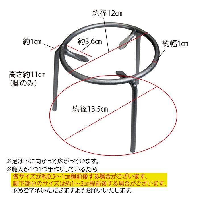 ヌリ五徳4寸
