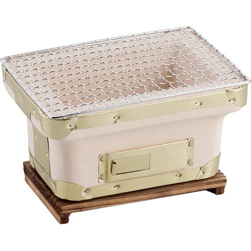 村の鍛冶屋 珪藻土 飛騨こんろ 5号 14.5×14.5×高さ13cm ※網は付属しま